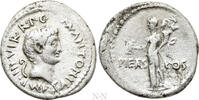 Römische Republik Denar MARK ANTONY. Denarius. (41 BC). Military mint traveling with Antony in Asia Mino -