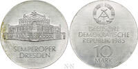 DDR 10 Mark GERMANY. German Democratic Republic. Silver . Re-opening of Semperoper -