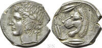 Griechen Tetradrachme SICILY. Leontini. Tetradrachm (Circa 430-425 BC). -
