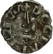 CRUSADER STATES BI Denier tournois n.d. (1316-18) Principality of Achaea - Mahaut (Matilda) of Hainaut, sole reign TB+