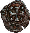 CRUSADER STATES Æ Cartzia / Carzia n.d. (1398-1432) Lusignan Kingdom of Cyprus - Janus (?) TB+/TTB-