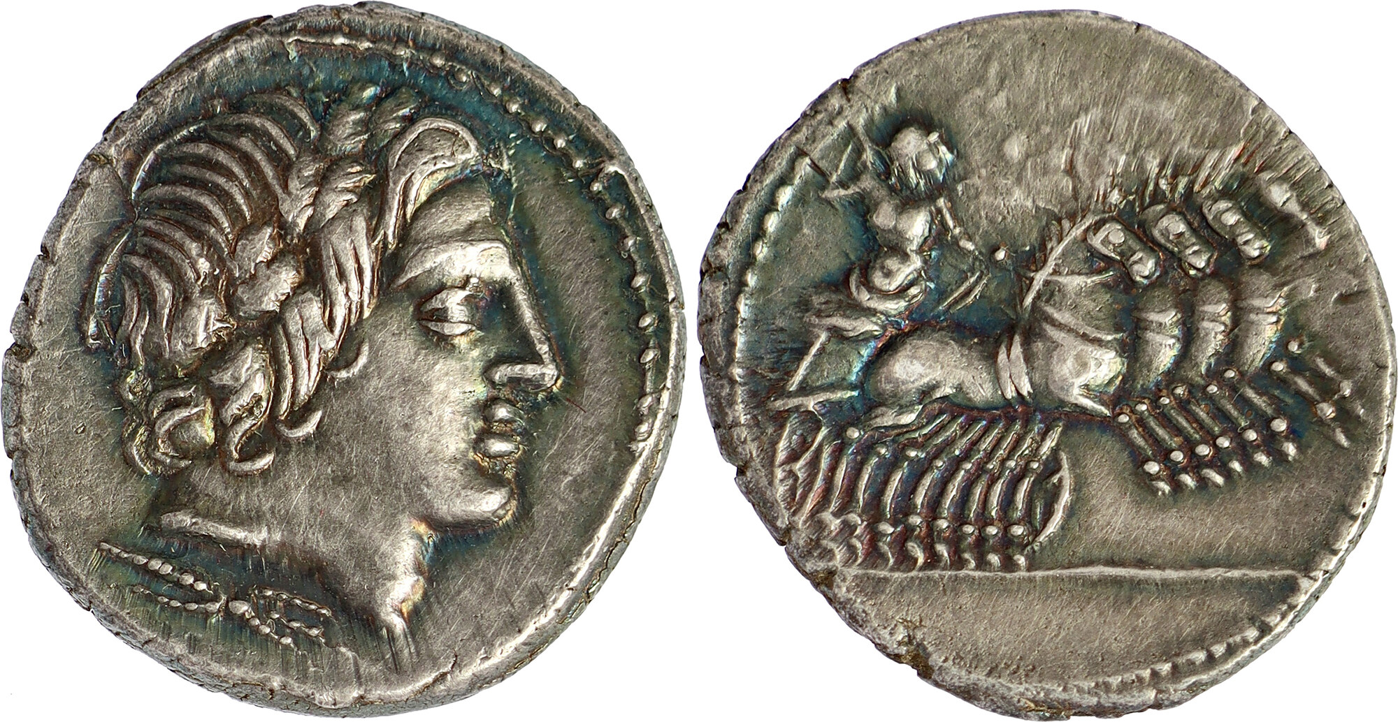 ROMAN REPUBLIC AR Denarius c. 86 BC Anonymous - Gargonius (or Gargilius ...