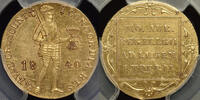 NETHERLANDS Ducat Kingdom - Willem I - Utrecht Mint - variety with fleur-de-lis (lily) -