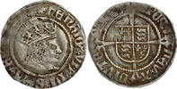 ENGLAND Halfgroat House of Tudor - Henry VII - Canterbury Mint - mm. rose -