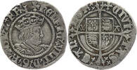 ENGLAND Halfgroat House of Tudor - Henry VIII, with Archbishop William Warham - Canterbury Mint -