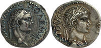 ASIA MINOR AR Drachm Kingdom of Pontus - Polemo II & Britannicus - VERY RARE -