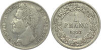 BELGIUM 1 Franc Leopold I -
