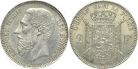 BELGIUM 2 Francs Leopold II -