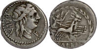 ROMAN REPUBLIC AR Denarius C. Allius Bala -
