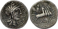 ROMAN REPUBLIC AR Denarius Q. Curtius and M. Junius Silanus -
