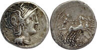 ROMAN REPUBLIC AR Denarius C. Claudius Pulcher -