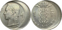 BELGIUM 1 Franc Boudewijn / Baudouin I - MINT ERROR / MISSLAG -