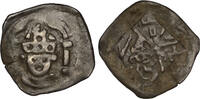 GERMAN STATES AR Pfennig Bishopric of Regensburg - Heinrich II von Rotteneck, with Duke Otto III -