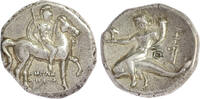 ANCIENT GREECE AR Didrachm or Stater Calabria - Tarentum - Herakletos, magistrate -