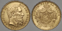 BELGIUM 20 Francs 1882 over 72 Leopold II vz+ 1150,00 EUR envoi gratuit