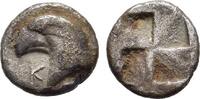 ANCIENT GREECE AR Hemiobol c. 450-400 BC Aeolis - Kyme ss 88,00 EUR  + 18,00 EUR frais d'envoi
