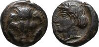 Bruttium, Rhegion Bruttium, Rhegion, c. 415/0-387 BC. Æ -