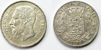 Belgium, L&eacute;opold II, 5 Francs, (1875) vz+ 75,00 EUR  + 9,95 EUR frais d'envoi