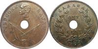 Sarawak (Malaysia) 1 Cent, (1892 H) Charles Brooke Rajah, vz / vz+ 45,00 EUR  + 9,95 EUR frais d'envoi