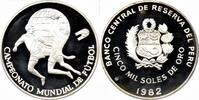 Peru - 5000 Soles de Oro, 1982. World Cup. PP 45,00 EUR  + 9,95 EUR frais d'envoi