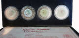 Somalia 4 x 1 dollar 2005- Pope Benedikt XVI in black plastic box with COA FB
