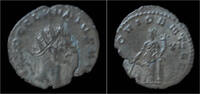Roman antoninianus Claudius II Gothicus billon antoninianus Providentia standing left -