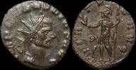 Roman antoninianus Claudius II Gothicus billon antoninianus Virtus standing left -