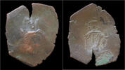 Byzantium trachy Byzantium Latin rulers of Constantinople bronze trachy -