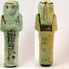 Egypt shabti Egypt TIP 21/22th Dynasty blue faience shabti of Pa-Di-Khonsu -