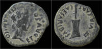 Spain AE18 Spain Carteia Tiberius AE18 -