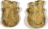 medieval ampulla A medieval lead pilgrims holy water ampulla. -