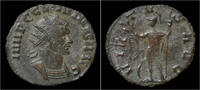 Roman antoninianus Claudius II Gothicus billon antoninianus Virtus standing left -