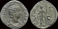 Roman sestertius Julia Mamaea , Augusta AE sestertius Vesta standing left -