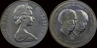 Isle of Man crown Isle of Man 1 crown 1981 Prince Charles and Lady Diana -