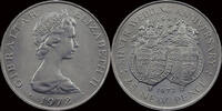 Gibraltar 25 new pence Gibraltar 25 new pence 1972- Queen Elisabeth and Prince Philip -