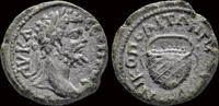 Moesia Inferior Assarion Moesia Inferior Nikopolis ad Istrum Septimius Severus AE assarion basket -
