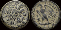 Ptolemaic Kingdom AE diobol Ptolemaic Kingdom Ptolemy II AE diobol eagle left on thunderbolt -
