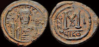 Byzantine follis Maurice Tiberius follis Large M -