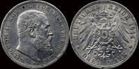 Germany 3 mark 1914 Germany W&uuml;rttemberg Wilhelm II 3 mark 1914F EF 79,00 EUR69,00 EUR  + 10,00 EUR frais d'envoi