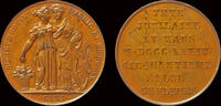 Belgium medaille Belgium Leclercq cinquantième salon de Fleurs 1834 Gent -
