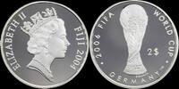 Fiji 2 dollar Fiji Islands 2 dollar 2004 World Cup football 2006 in Germany -
