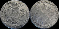 Austrian Netherlands 1/2 kroon Austrian Netherlands Maria-Theresia 1/2 kroon (couronne) 1760 -
