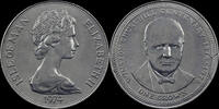 Isle of Man 1 crown Isle of Man 1 crown 1974- 100th anniversary of Winston Churchill -