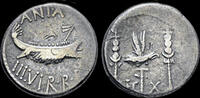 Roman denarius Roman Imperatorial Marc Antony AR denarius Legionary issue Legion X -