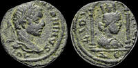 Seleucis and Pieria AE16 Seleucis and Pieria Laodicea ad Mare Elagabalus AE16 Tyche in distyle shrine -