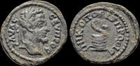 Moesia Inferior AE19 Moesia Inferior Nicopolis ad Istrum Septimius Severus AE19 coiled serpent -