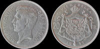 Belgium 20 frank Belgium Albert I 20 frank (4belga) 1931VL-pos B -