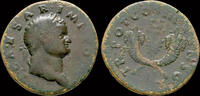 Roman dupondius Titus, as Caesar orichalcum duponius winged caduceus -