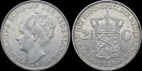 Netherlands rijksdaalder Netherlands Wilhelmina I 2 1/2 gulden(rijksdaalder)1929 -