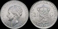 Netherlands rijksdaalder Netherlands Wilhelmina I 2 1/2 gulden(rijksdaalder)1938 -
